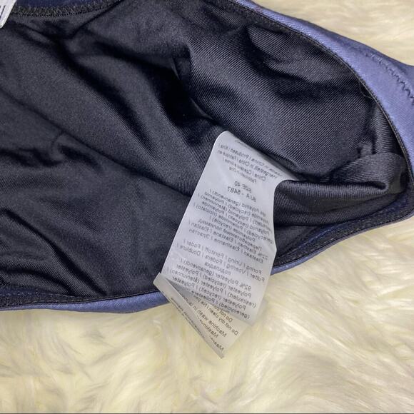 GANNI Ruched Floral Print Bikini Top Size 8 NWT - Picture 7 of 10